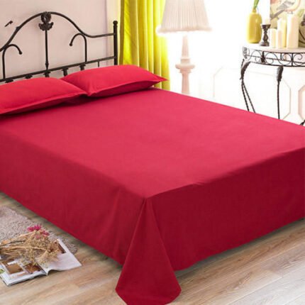 Red Plain bedsheet